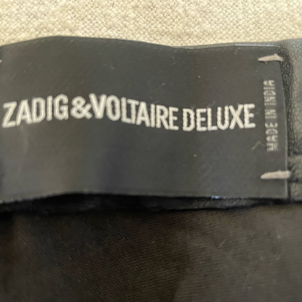 Zadig & Zadig deluxe Women's Black Leather Pants - Picture 6 of 6